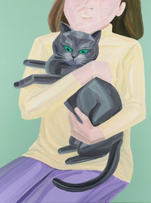 work_image_Woman with cat (grey)_Seokmee Noh